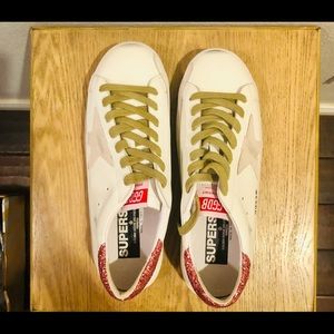 NWB Golden Goose Pink Glitter Sneakers